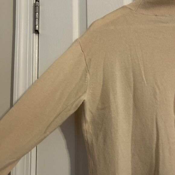 Everlane Cashmere Sweater Raglan Mock Neck Pullover Light Blush Pink Small Women - Picture 8 of 10